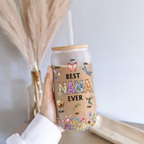 Best Mom Nana Ever - Personalized Mother Can Glass