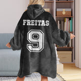 Sport Lovers Go Team - Personalized Volleyball Blanket Hoodie