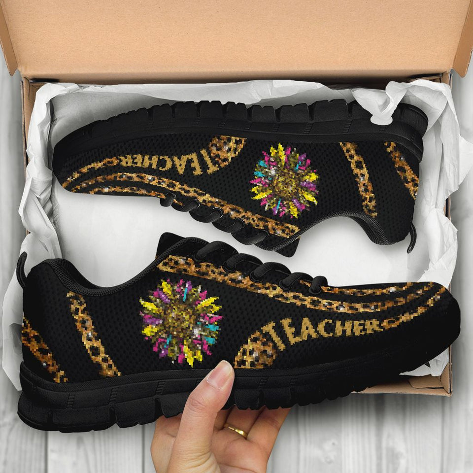 Leopard Flower Teacher Sneakers 0622