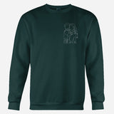 Custom Line Art - Personalized Step Mom Embroidered Sweater
