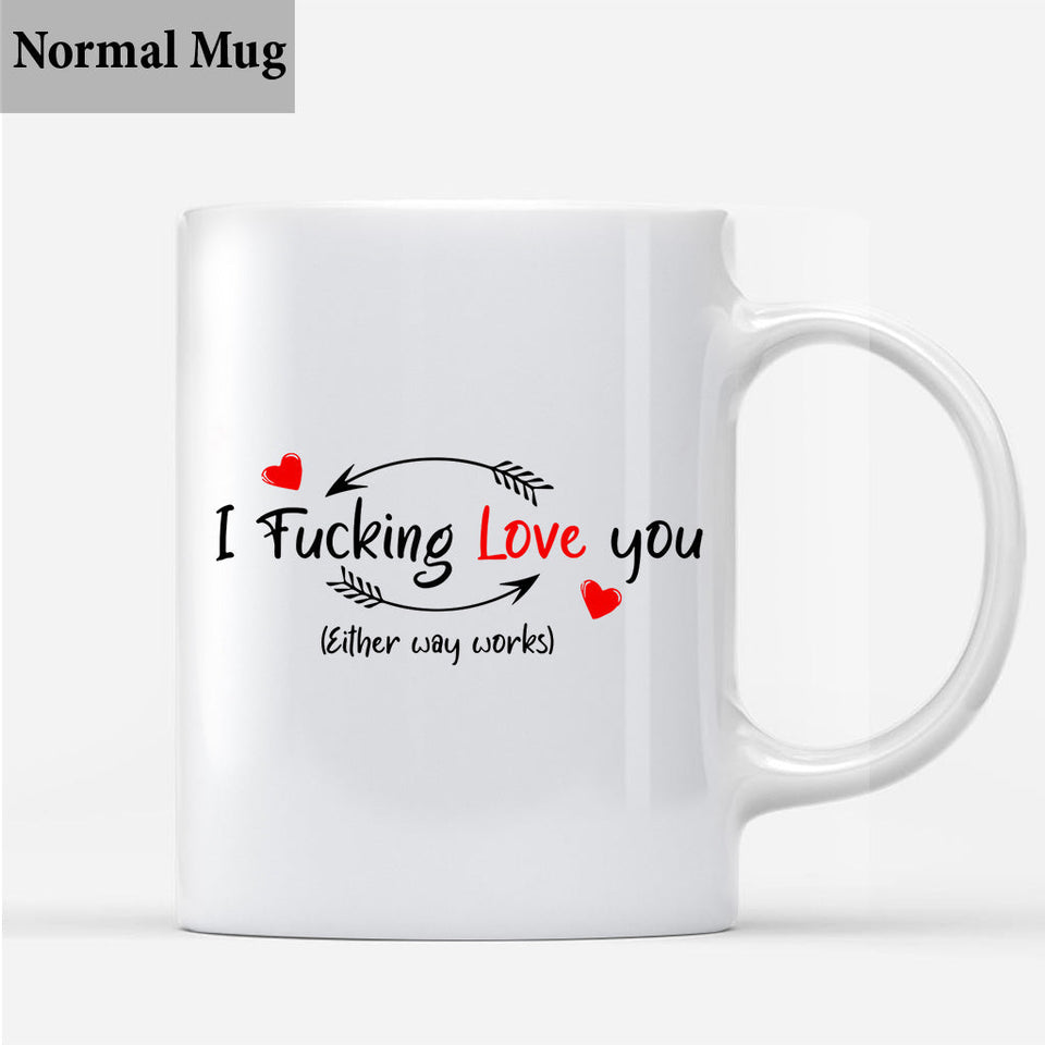 I Just Want You To Be Happy - Couple gift for husband, wife, boyfriend, girlfriend - Personalized Mug