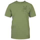 Custom Line Art - Personalized Dog Embroidered T-shirt