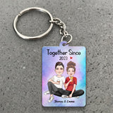 Together Since - Personalized Couple Keychain