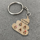 Little Cuties - Gift for dad, grandpa, mom, uncle, aunt, grandma - Personalized Keychain