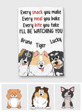 Every Snack You Make I’ll Be Watching You - Gift for dog lovers, cat lover - Personalized Towel