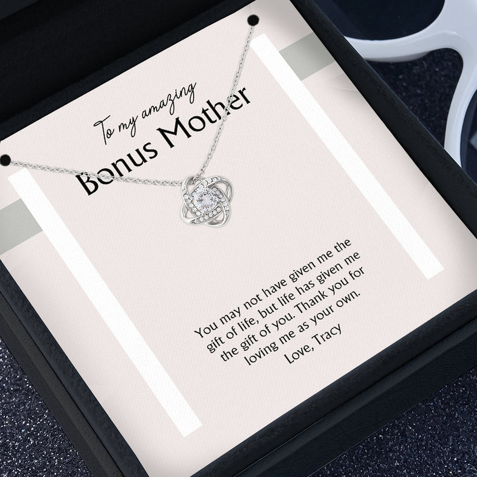 To My Amazing Bonus Mother - Personalized Step Mom Necklace