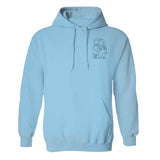 Custom Line Art - Personalized Step Mom Embroidered Hoodie