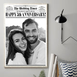 The Wedding Time - Personalized Husband And Wife Canvas And Poster