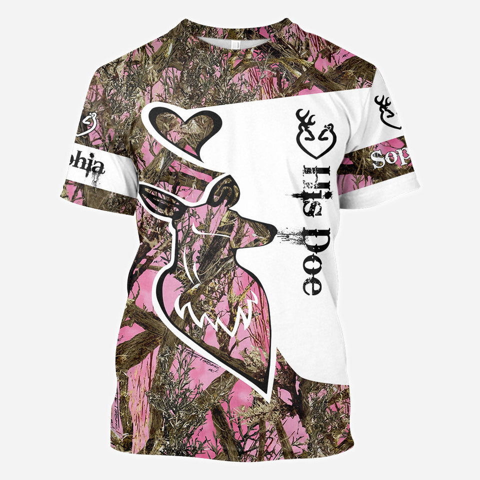 His Buck Her Doe - Personalized Hunting All Over Shirt