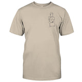 Custom Line Art - Personalized grandson Embroidered T-shirt
