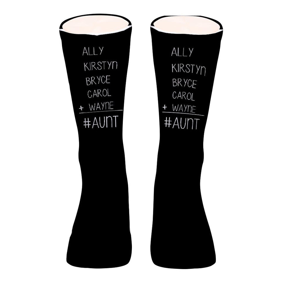 #1 Dad - Gift for dad, grandma, grandpa, mom, uncle, aunt - Personalized Socks