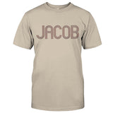 Custom Name - Personalized Couple Embroidered T-shirt