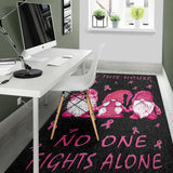 In This House We Never Give Up Breast Cancer Awareness Rug 0622
