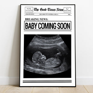 Baby Coming Soon - Personalized Mother Canvas And Poster