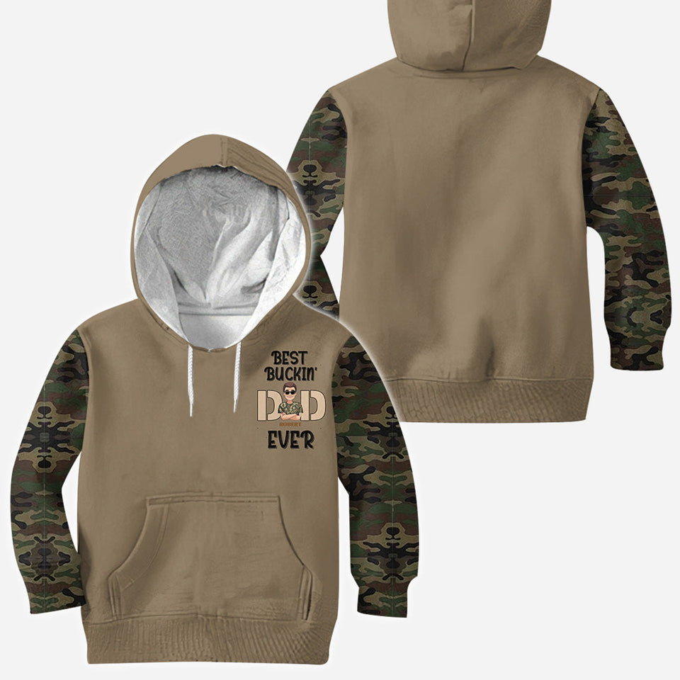 Best Buckin' Dad - Personalized Hunting All Over Shirt