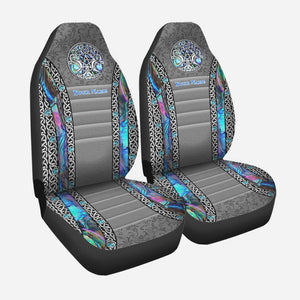 Triple Moon Pentacle - Personalized Witch Seat Covers