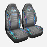 Triple Moon Pentacle - Personalized Witch Seat Covers