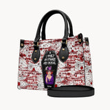 I Myself Am Strange and Unusual - Personalized Witch Leather Handbag