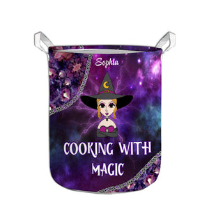 Cooking With Magic - Personalized Witch Storage Basket