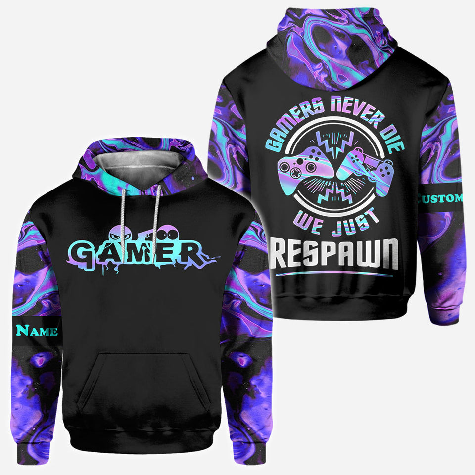 We Just Respawn - Personalized Video Game All Over Shirt