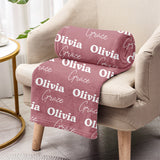 Custom Name Pattern - Personalized Aunt Blanket