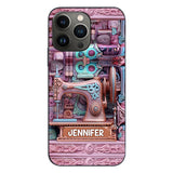 Love Sewing - Personalized Sewing Phone Case
