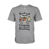 Weekend Forecast - Personalized Camping T-shirt And Hoodie