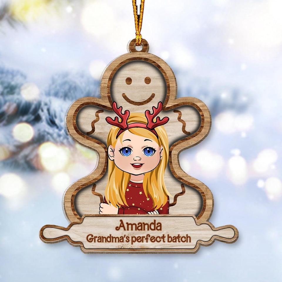 Grandma's Perfect Batch - Personalized Grandma Ornament