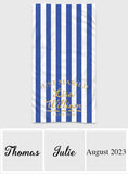 Wedding Towel - Personalized Couple Beach Towel