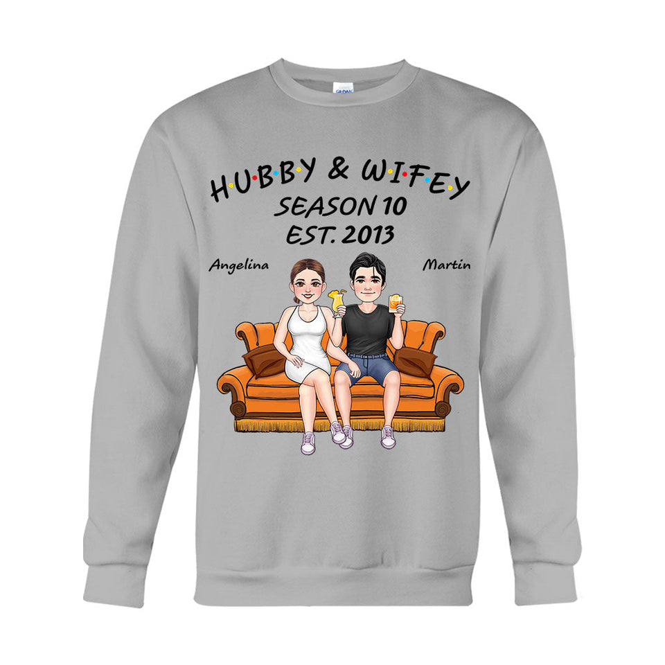 Hubby And Wifey - Personalized Husband And Wife T-shirt And Hoodie