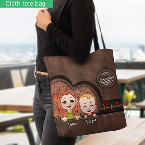 Best Grandma/ Mom Ever Personalized Tote - Gift for grandma, mom, mom, aunt - Personalized Tote Bag