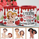 I Love You - Personalized Couple Accent Mug