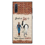 Just A Girl Who Loves Horses - Personalized Horse Phone Case