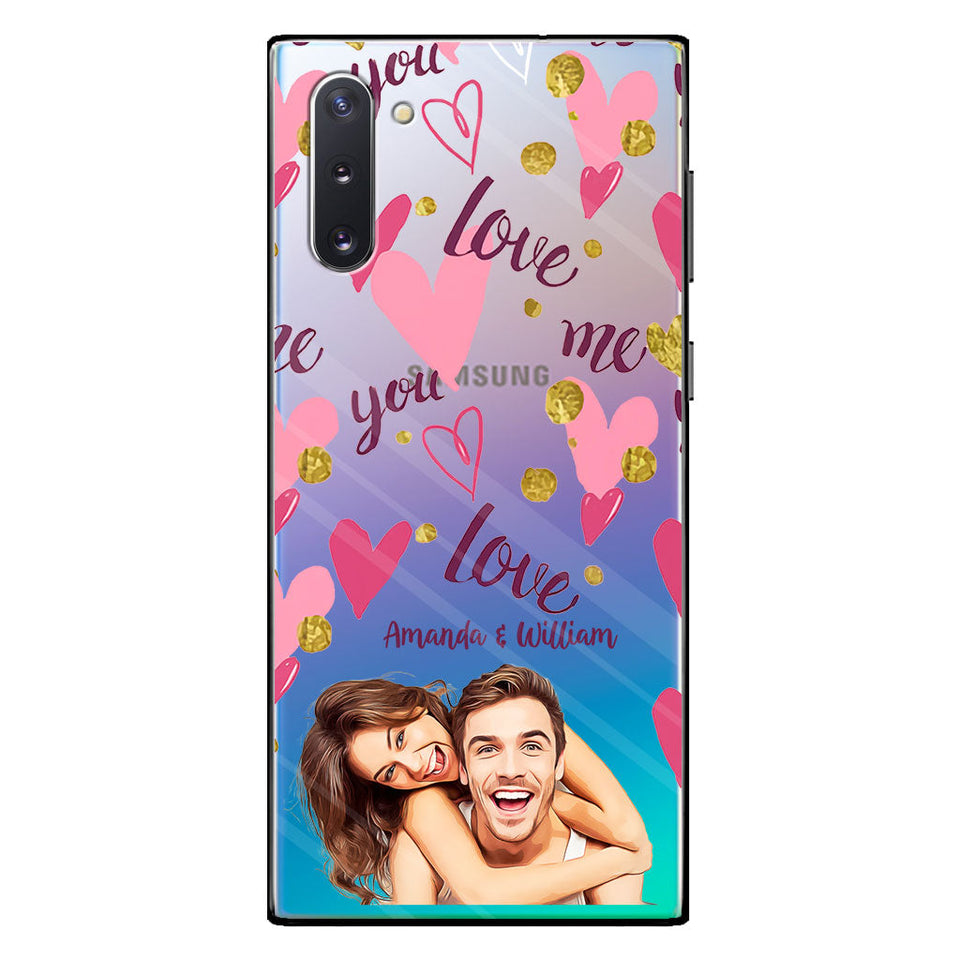 I'm Yours - Personalized Couple Clear Phone Case