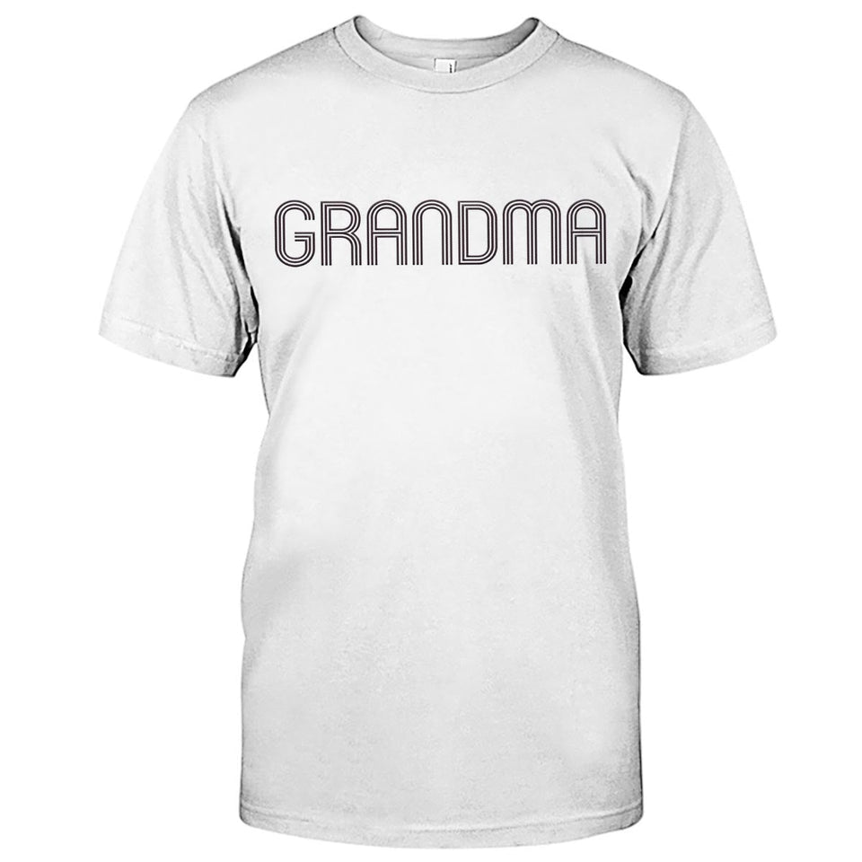 Custom Name - Personalized Grandma Embroidered T-shirt