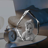 Custom Photo - Personalized Newborn Laser Engraving 3D Iceberg Shaped Crystal Lamp