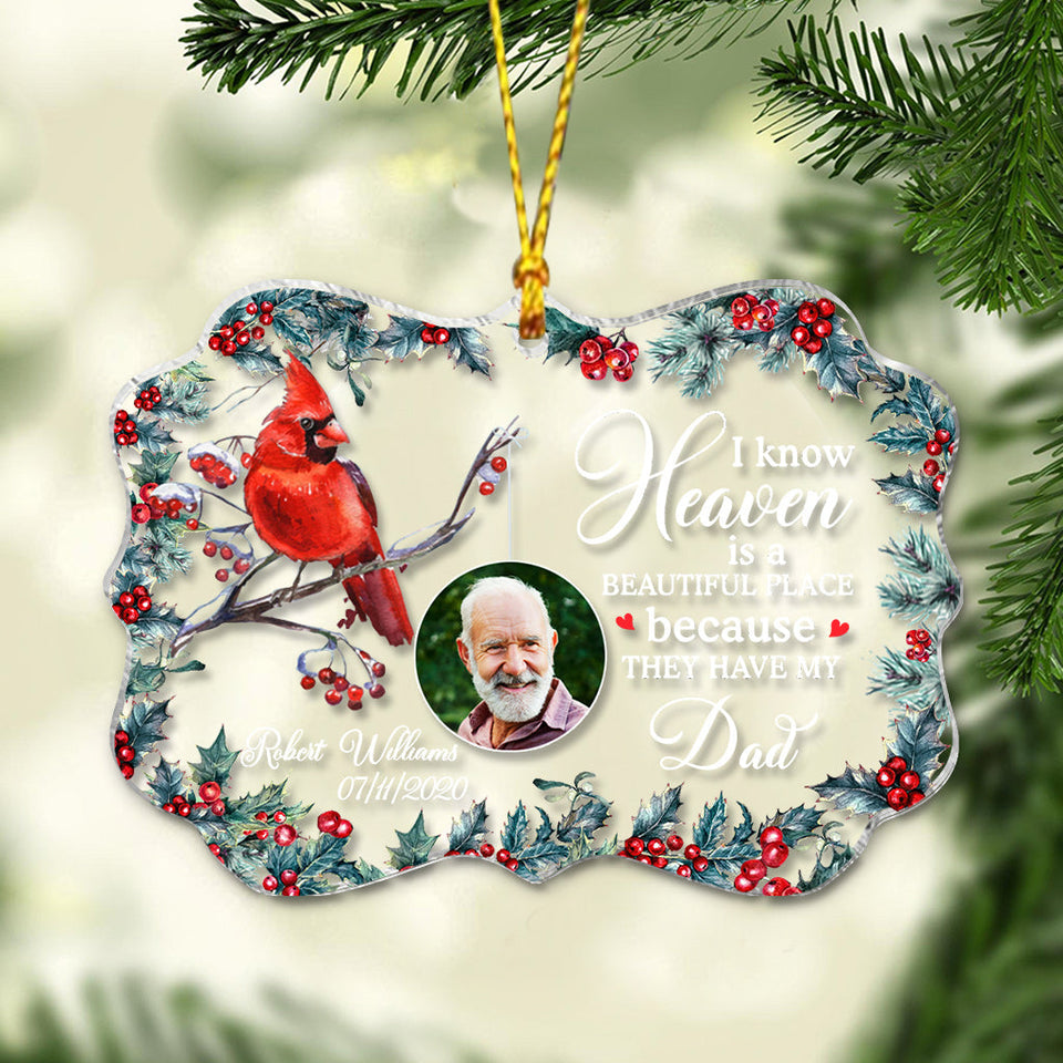 I Am Always With You - Personalized Memorial Transparent Ornament