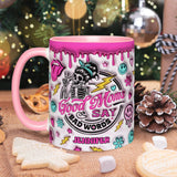 Good Moms Say Bad Words - Gift for mom - Personalized Accent Mug