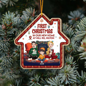 First Christmas In Our New Home - Personalized Housewarming Ornament