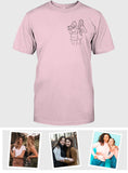 Custom Line Art - Personalized Daughter Embroidered T-shirt
