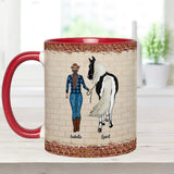 Just A Girl Who Loves Horses - Personalized Horse Accent Mug