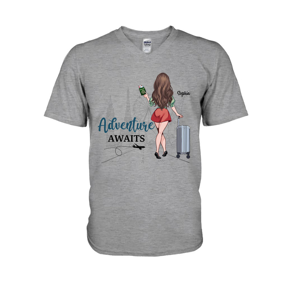 So The Adventure - Travelling gift for mom, daughter, granddaughter, wife, girlfriend, friend - Personalized T-shirt And Hoodie