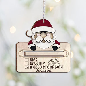 Totally On The Nice List - Personalized Christmas Ornament