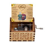 To My Mom - Personalized Mother Hand Crank Music Box