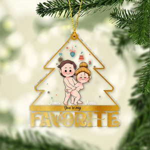 You're My Favevorite Thing To Do - Personalized Couple Ornament