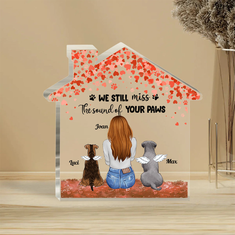 Forever In My Heart - Dog gift for who lose dog - Personalized Custom Shaped Acrylic Plaque