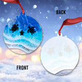 Love Turtles - Personalized Turtle Transparent Ornament