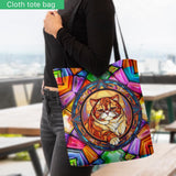 Colorful Paws - Personalized Dog Tote Bag