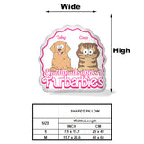 Emotional Support - Gift for dog lovers, cat lover - Personalized Shaped Pillow