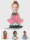 Just A Girl Who Loves Books - Personalized Book Custom Shaking Head